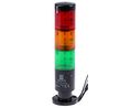 LED-Signalsäule Rot / Orange / Grün 165mm 150mA 24V IP65 Kabelführung